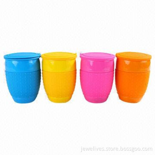 2014 Newest Design Silicone Coffee Cup Lid Cover with Jelly Color